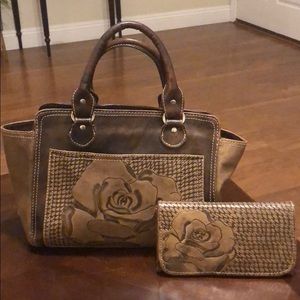 Genuine leather Handbag and Wallet